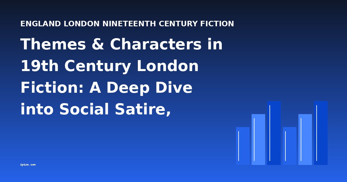 Themes & Characters in 19th Century London Fiction: A Deep Dive into Social Satire, Moral Conflict, and Urban Anxiety